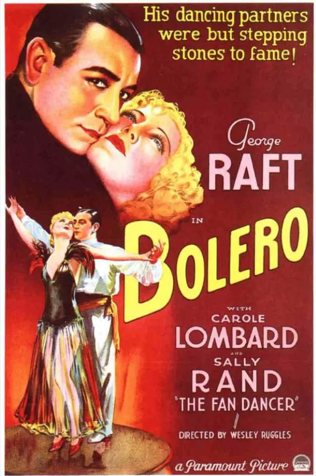 Theatrical release poster of Bolero (1934 film)