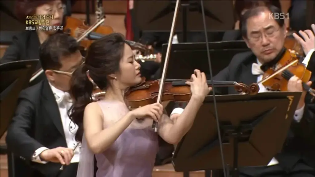 Accompanied by the KBS Symphony Orchestra, the South Korean violinist Bomsori Kim performs Johannes Brahms' Violin Concerto in D major, Op. 77. Conductor: Yoel Levi.