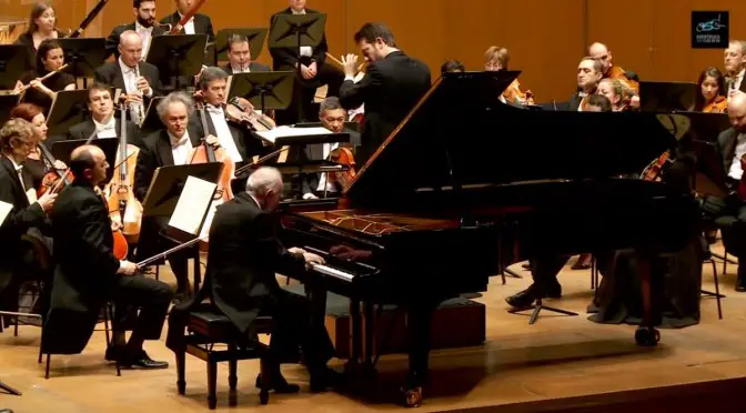 Daniele and Maurizio Pollini - Beethoven - Piano Concerto No. 5 Emperor