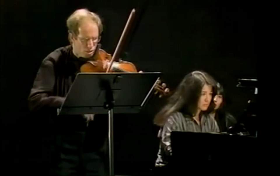 Kremer and Argerich perform Beethoven - Kreutzer Sonata