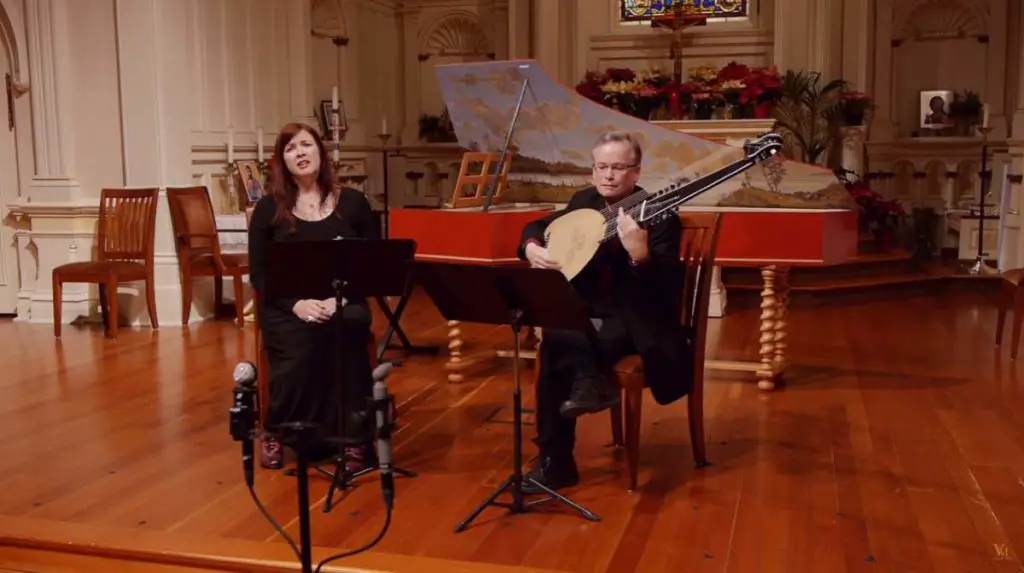 Phoebe Jevtović Rosquist (soprano) and David Tayler (archlute) perform Flow My Tears