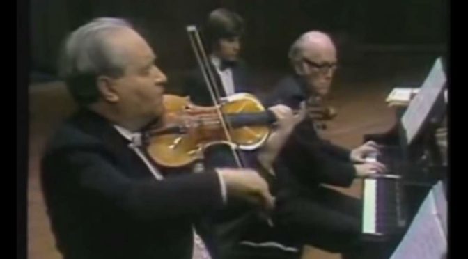 Oistrakh and Richter perform Brahms' Violin Sonata No. 3