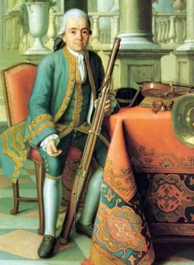 Munich bassoonist Felix Reiner by Peter Jacob Horemans (1774)