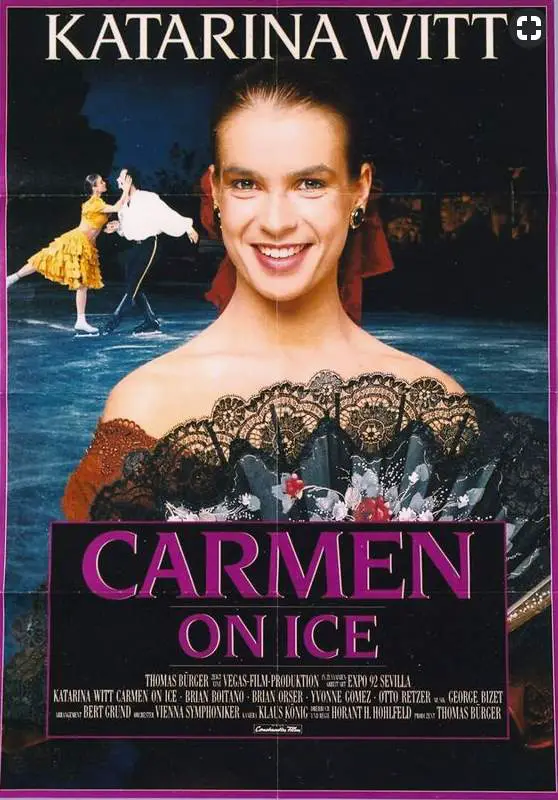 Katarina Witt in Carmen On Ice -movie poster
