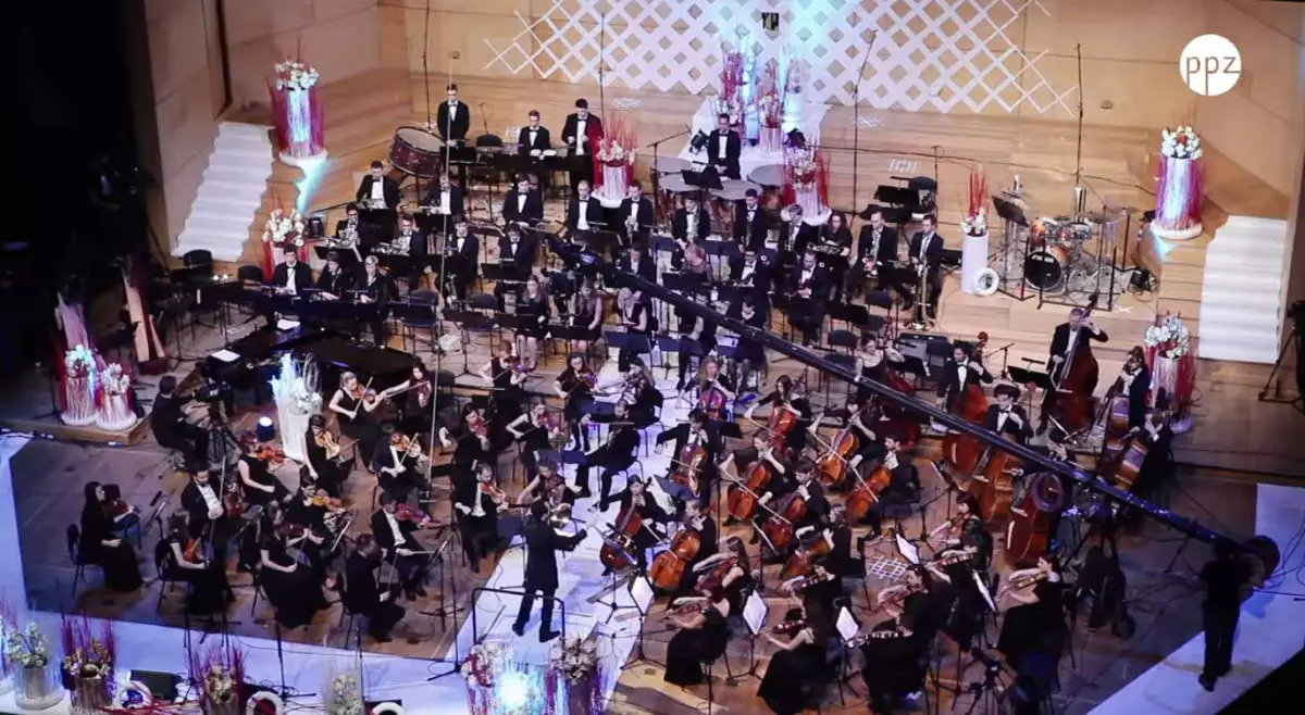 Gimnazija Kranj Symphony Orchestra performs Smetana's "Vltava", also known by its English name "The Moldau"