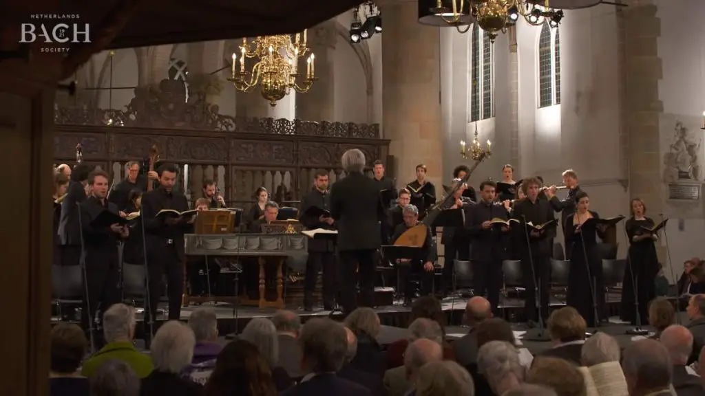 Conducted by Van Veldhoven, the Netherlands Bach Society performs St John Passion (German: Johannes-Passion), BWV 245 by Johann Sebastian Bach.