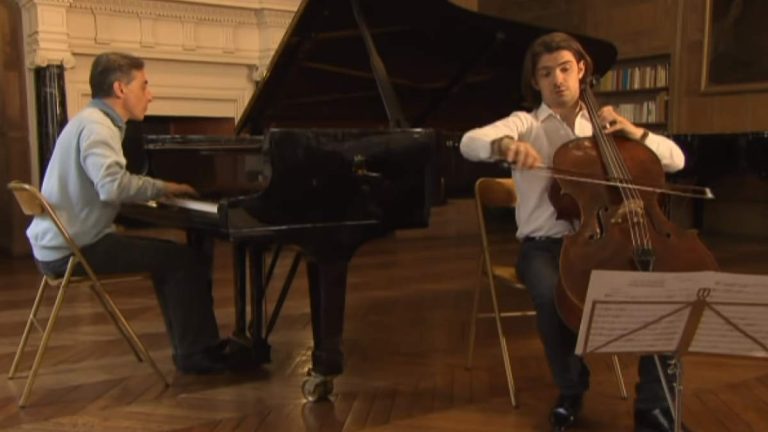 Michel Dalberto and Gautier Capuçon play Sicilienne, a short work by Gabriel Fauré