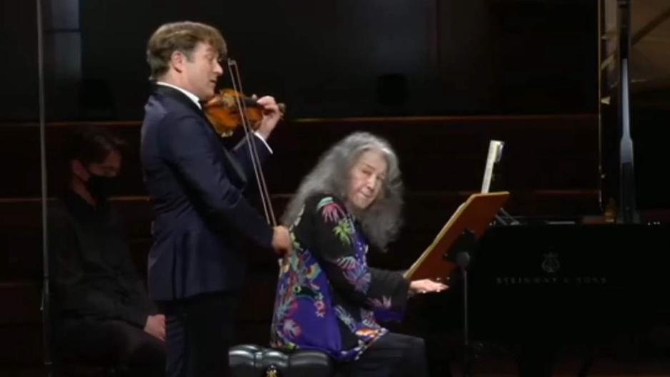 Martha Argerich and Renaud Capuçon perform César Franck Sonata in A major for Violin and Piano